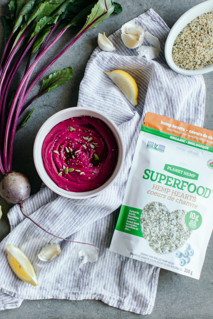 Planet Hemp Roasted Beet Dip with Tahini