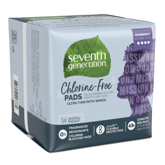 Seventh Generation chlorine-free pads
