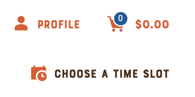 The Sweet Potato Toronto - Choose a Timeslot int he upper right hand side lets you figure out if we deliver to you
